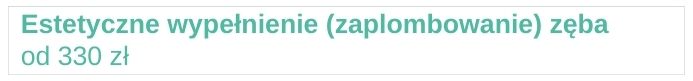 Estetyczne wypełnienie zaplombowanie zęba Estetyczne wypełnienie zaplombowanie zęba